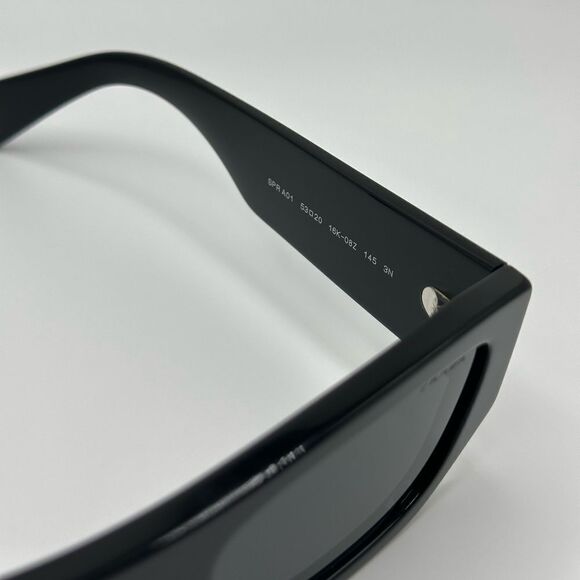 PRADA Sunglasses PRA01S 16K08Z Black/Dark Grey Unisex NEW - Picture 7 of 12